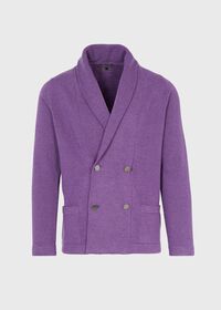 Paul Stuart Double Breasted Shawl Collar Knit Jacket, thumbnail 1