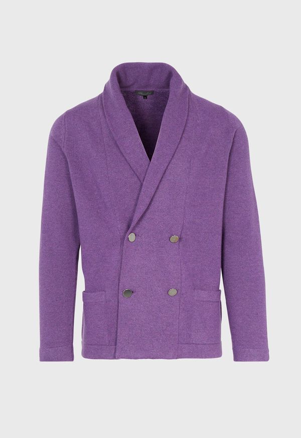Paul Stuart Double Breasted Shawl Collar Knit Jacket, image 1