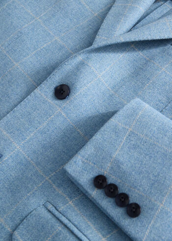 Paul Stuart Merino Wool Windowpane Jacket
