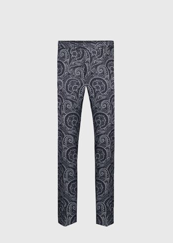 Paul Stuart Printed Paisley Linen Dress Trouser