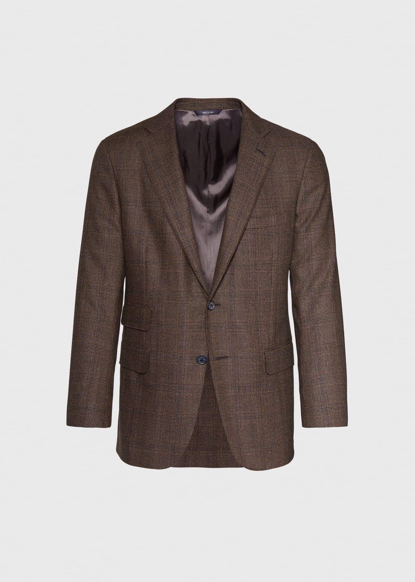 Paul Fit Brown Plaid Wool Suit