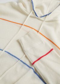 Paul Stuart Hooded Cashmere Stripe Sweatshirt, thumbnail 2