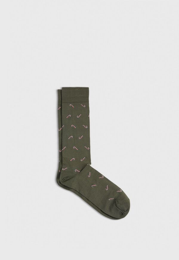 Paul Stuart Candy Cane Motif Sock, image 1