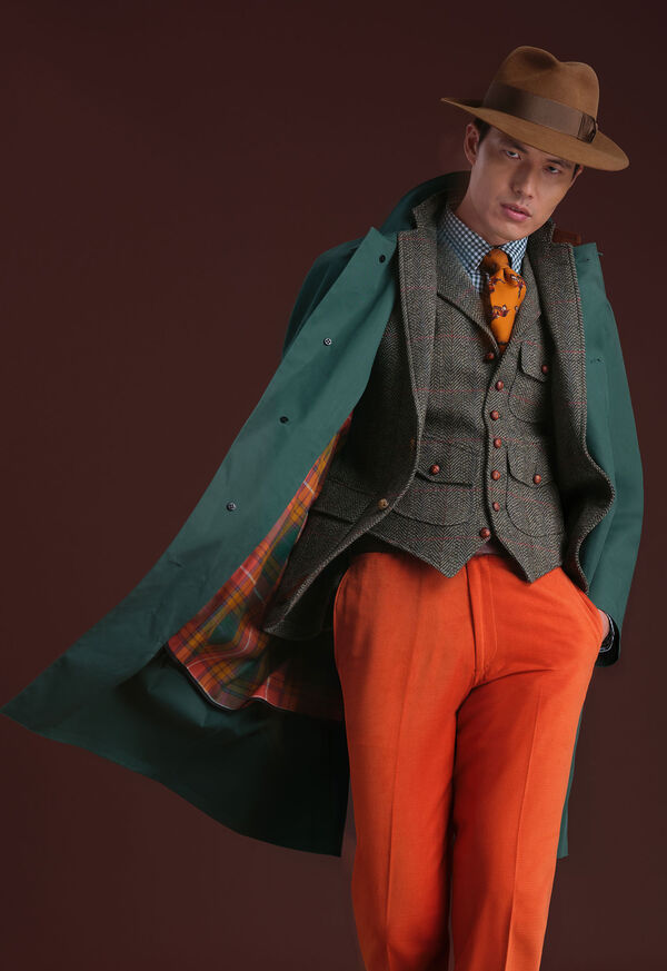 Paul Stuart Bonded Cotton Raincoat, image 2
