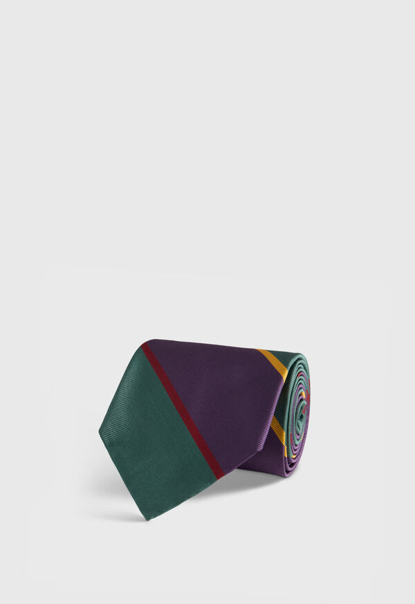 Paul Stuart Multicolor Block Stripe Tie, image 1