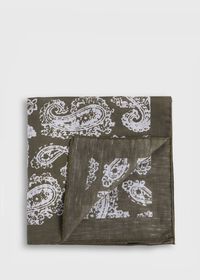 Paul Stuart Tossed Paisley Print Pocket Square, thumbnail 1