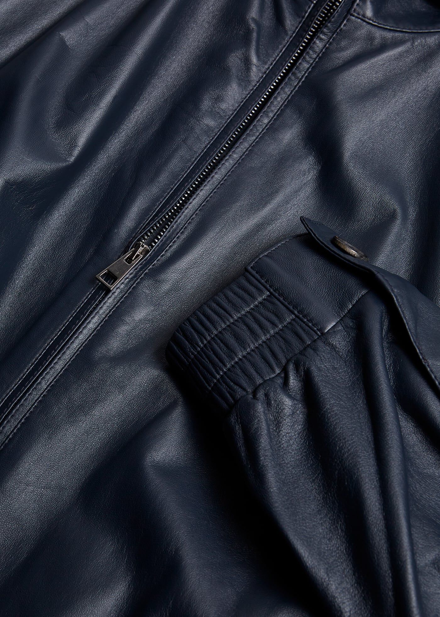 Leather Blousson Jacket