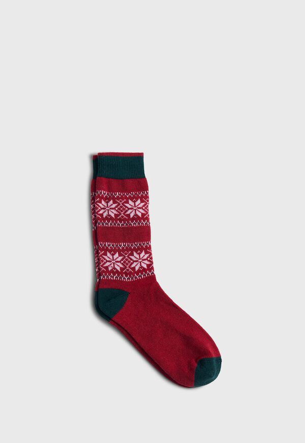 Paul Stuart Nordic Fair Isle Sock, image 1