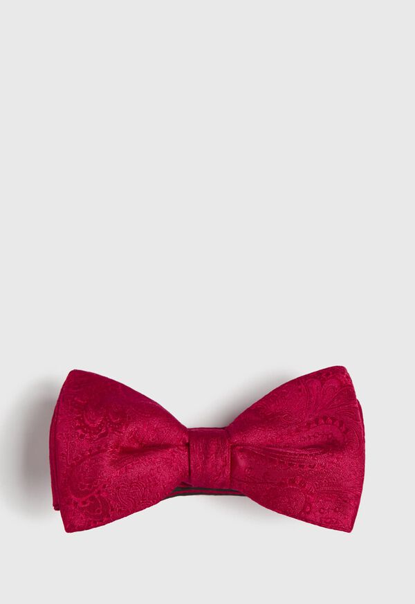 Paul Stuart Silk Paisley Jacquard Bow Tie, image 1