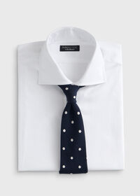 Paul Stuart Woven Silk & Wool Dot Tie, thumbnail 3