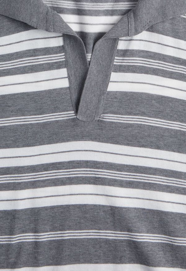 Paul Stuart Cotton Knit Open Collar Shirt, image 3