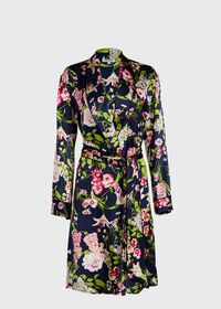 Paul Stuart Floral Silk Robe, thumbnail 1