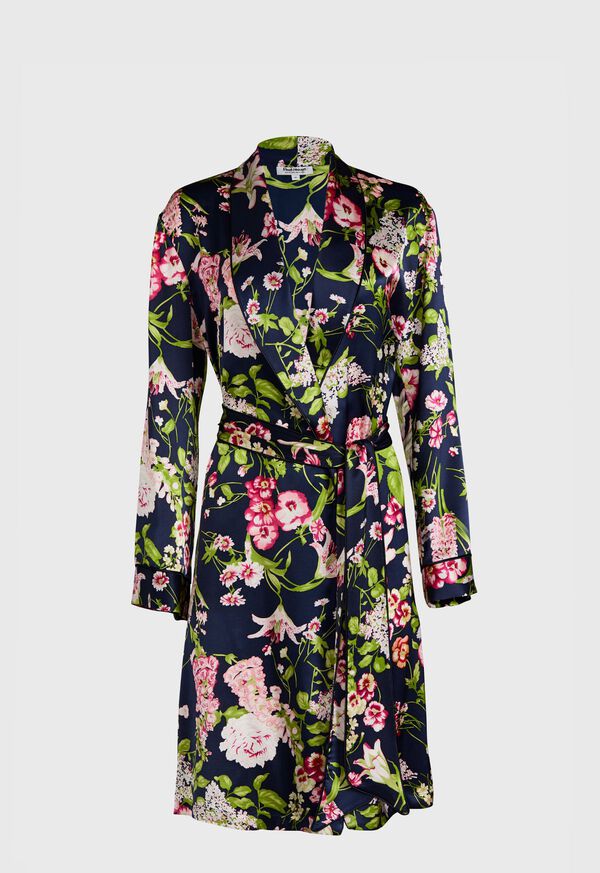 Paul Stuart Floral Silk Robe, image 1