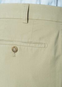 Paul Stuart Khaki Cotton Stretch Trouser, thumbnail 3