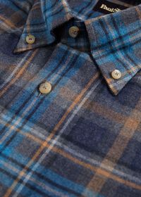 Paul Stuart Exaggerated Plaid Flannel Sport Shirt, thumbnail 2