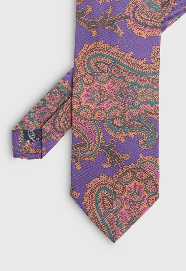 Paul Stuart Paisley Silk Tie, image 1