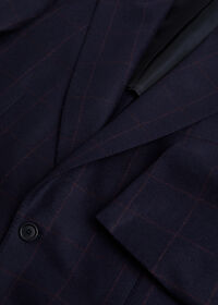 Paul Stuart Navy and Rust Windowpane Suit, thumbnail 2