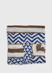 Paul Stuart Linen Printed Scarf, thumbnail 1