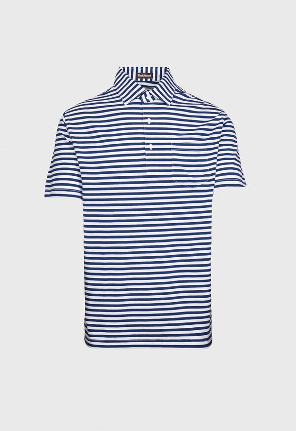 Paul Stuart Supima Cotton Bold Stripe Polo, image 1