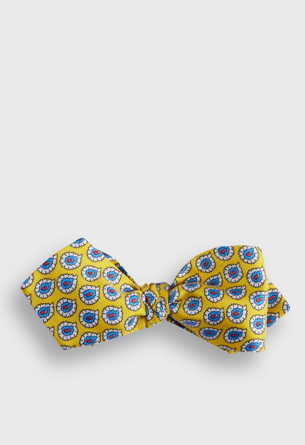 Paul Stuart Silk Twill Tossed Paisley Bow TIe, image 1