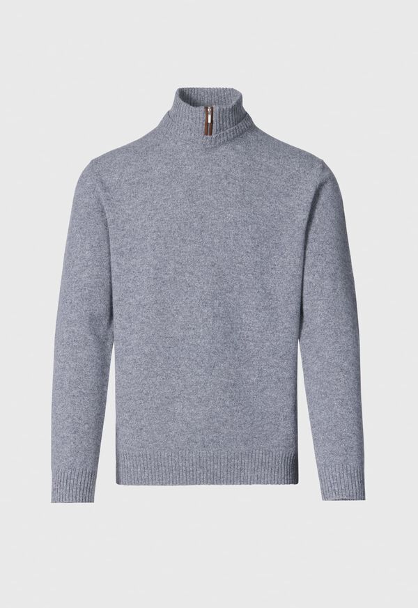 Paul Stuart Wool & Cashmere Mock Neck Zip Sweater, image 1