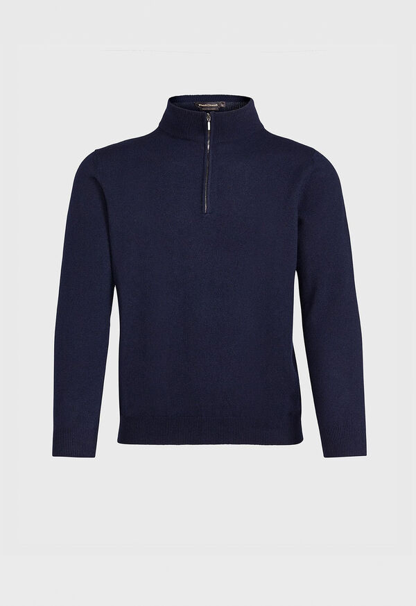 Paul Stuart Cashmere 1/4 Zip Sweater, image 1