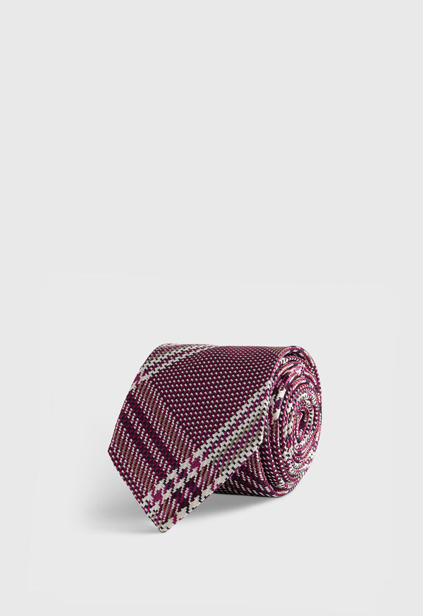 Paul Stuart Woven Silk Large Plaid Tie, image 1