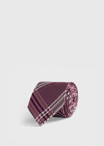 Paul Stuart Woven Silk Large Plaid Tie
