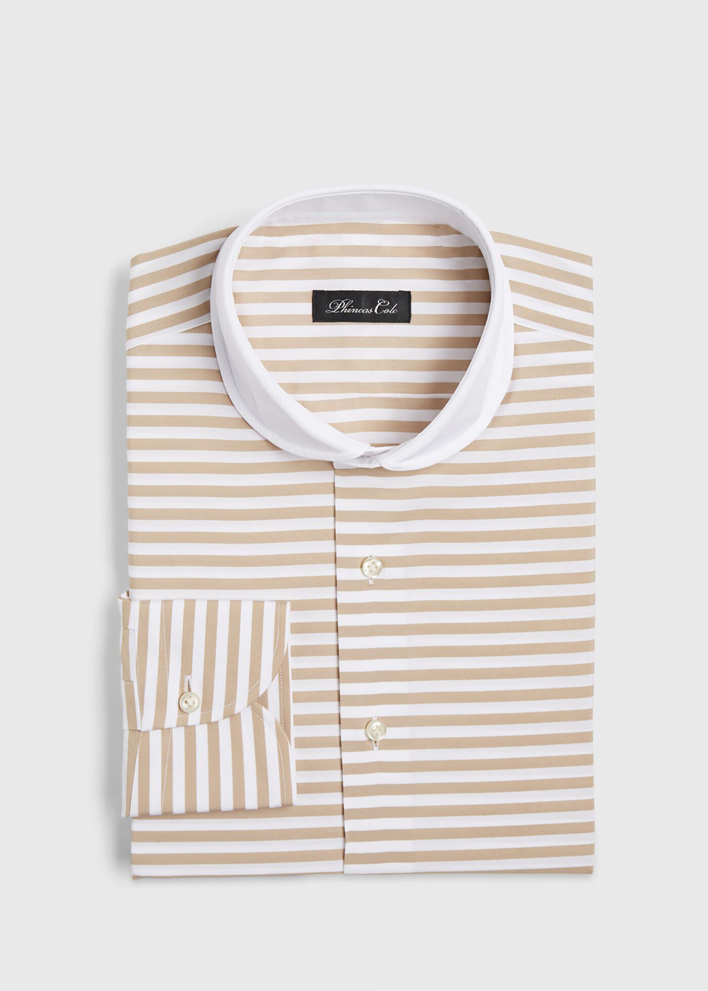 Men's horizontal striped dress shirt clearance