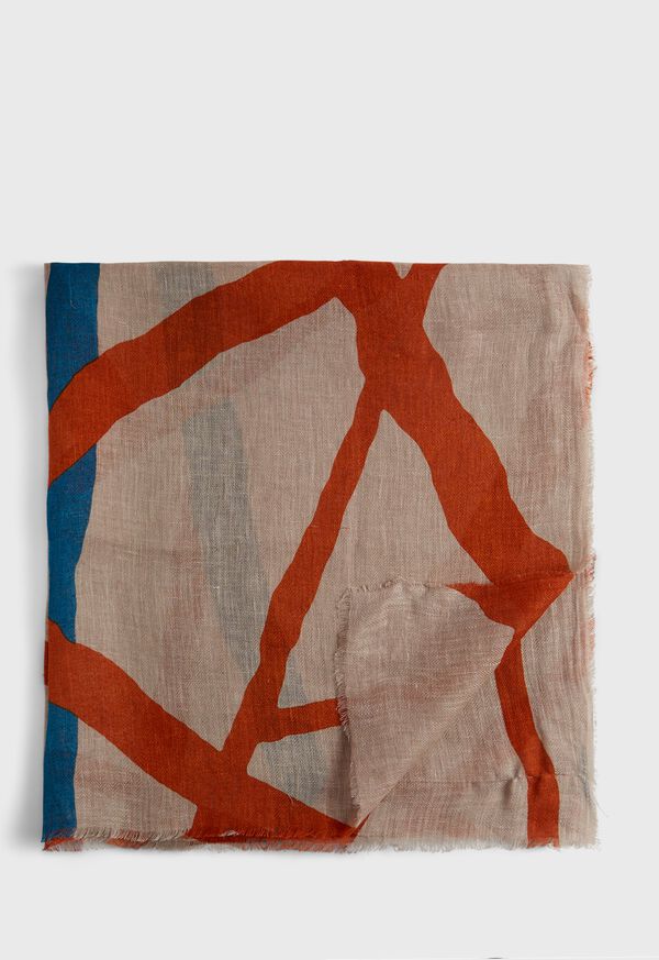Paul Stuart Abstract Stripe Scarf, image 1