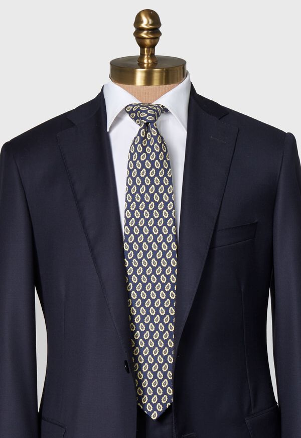 Paul Stuart Printed Madder Silk Tossed Pine Tie, image 2