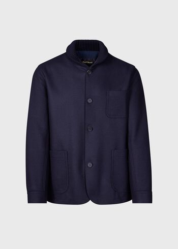 Paul Stuart Melton Wool Hybrid Jacket