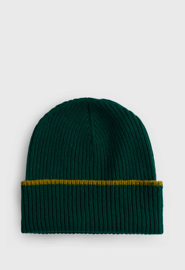 Paul Stuart Cashmere Ribbed Beanie, image 1