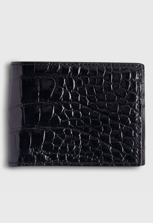 Paul Stuart Glazed Alligator Slim Billfold Wallet, image 1