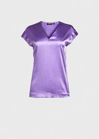 Paul Stuart Silk Cap Sleeve Top, thumbnail 1