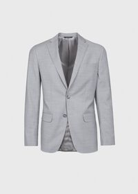 Paul Stuart Light Grey Mini Houndstooth Wool Blend suit, thumbnail 3