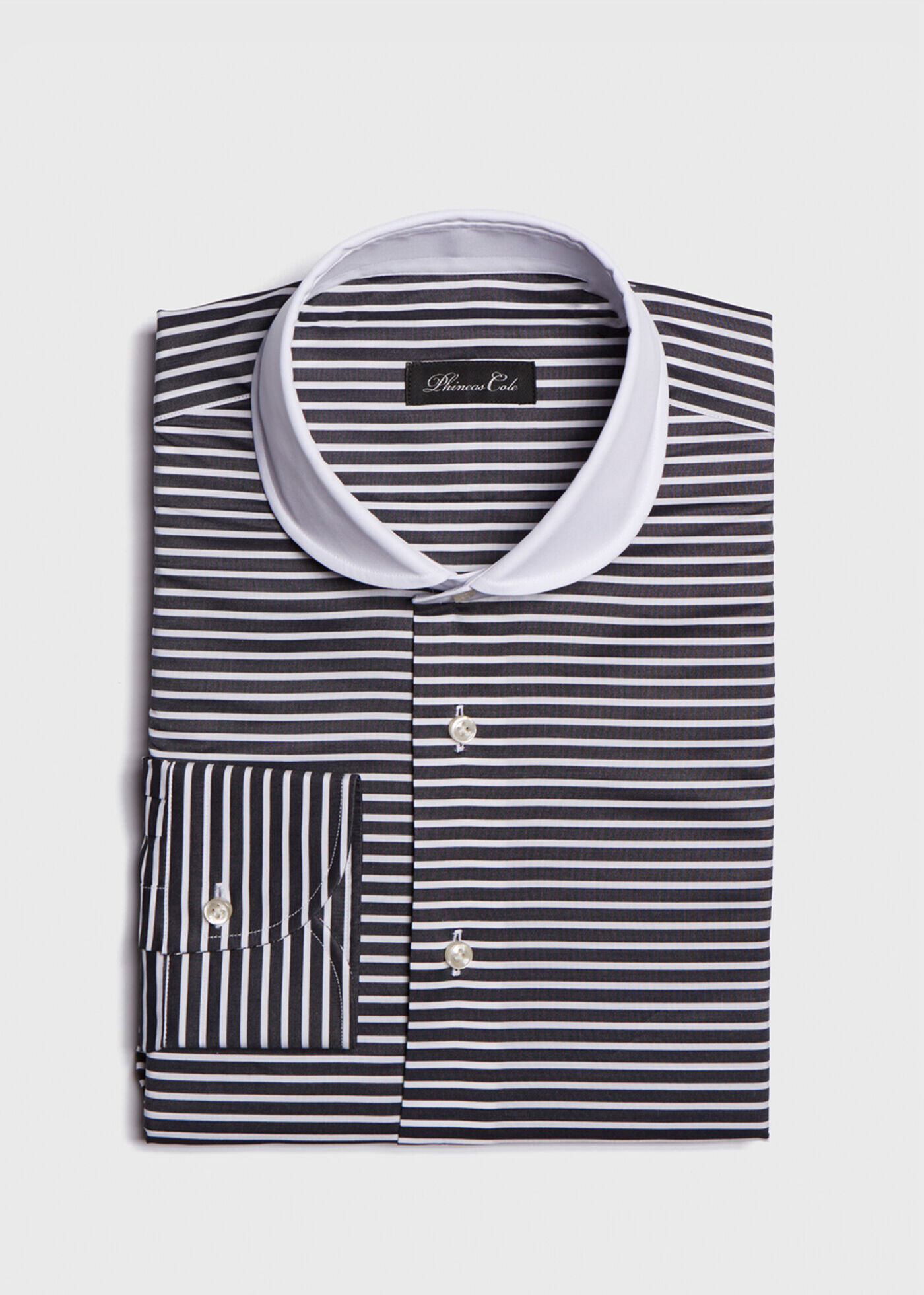 新品で購入して BLACK WEIRDOS「 Open Collar Stripe Shirt」 - トップス