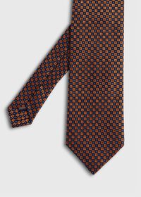 Paul Stuart Silk Jacquard Small Medallion Tie, thumbnail 1