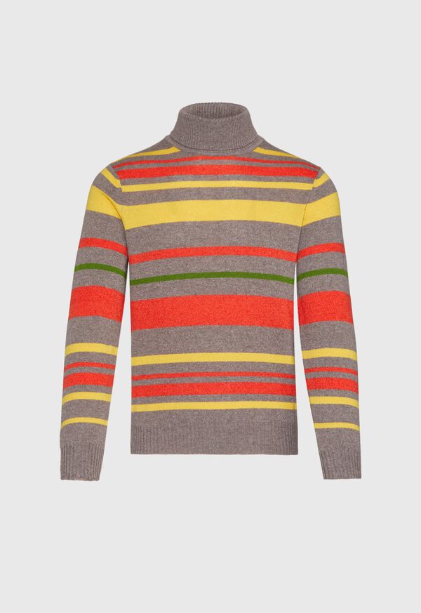 Paul Stuart Cashmere Multi Color Stripe Turtleneck, image 1