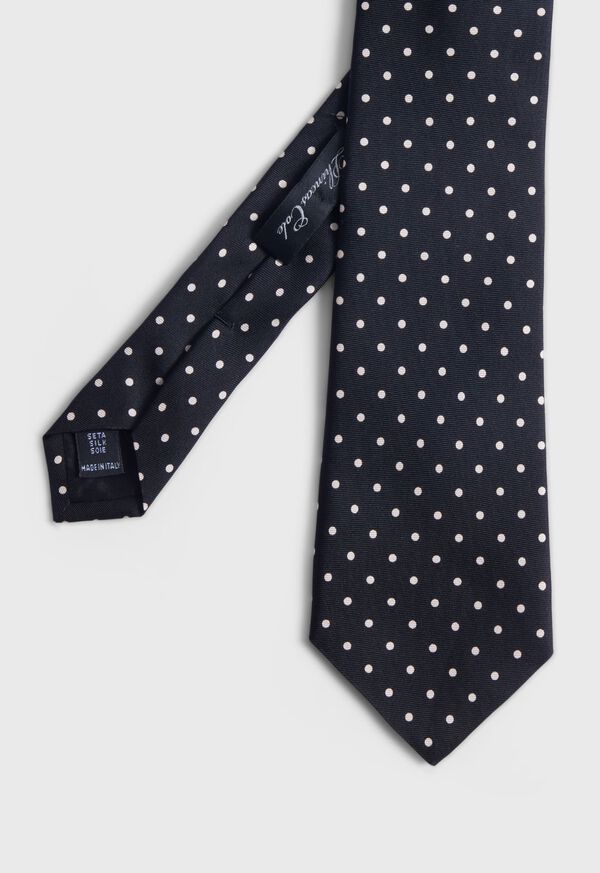 Paul Stuart Printed Silk Dot Tie, image 1