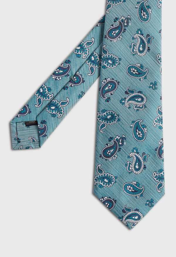 Paul Stuart Woven Silk Summer Paisley Tie, image 1
