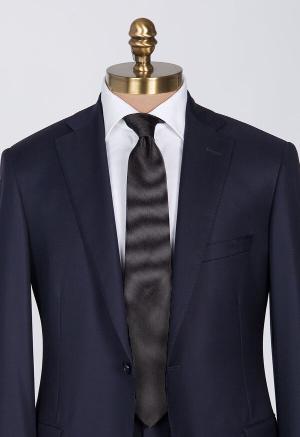 Paul Stuart Woven Silk Jacquard Micro Dot Tie, image 2
