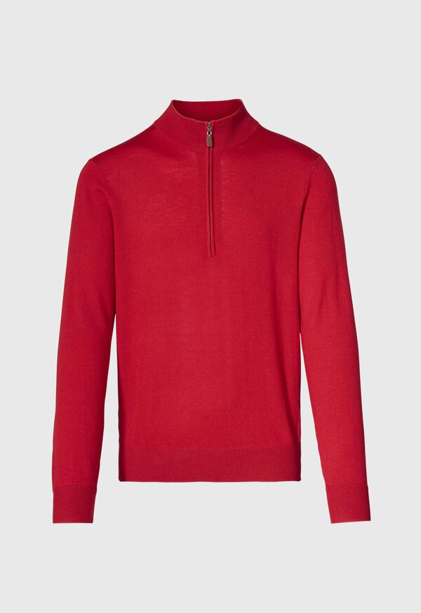 Paul Stuart Merino Wool Quarter Zip Sweater, image 1