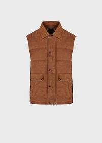 Paul Stuart Quilted Shearling Vest, thumbnail 2