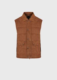 Paul Stuart Quilted Shearling Vest, thumbnail 2