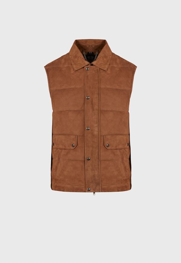 Paul Stuart Quilted Shearling Vest, image 2