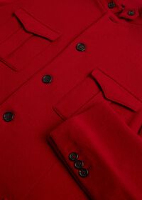 Paul Stuart Red Cashmere Military Jacket, thumbnail 3