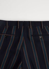 Paul Stuart Navy Fancy Stripe Pant, thumbnail 4