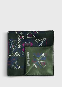 Paul Stuart Abstract Print Pocket Square, thumbnail 1