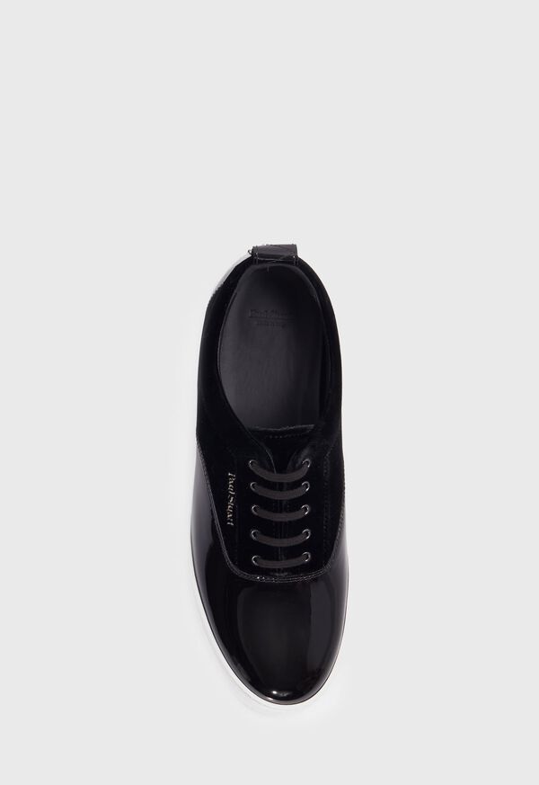 Paul Stuart Star Patent Leather and Velvet Sneaker, image 4